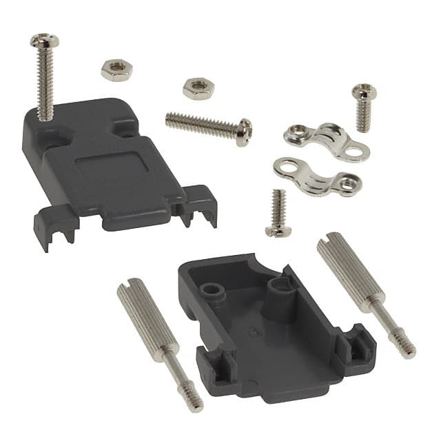 993-009-010-031 NorComp Inc.  Capots de connecteurs D-Sub en forme de D